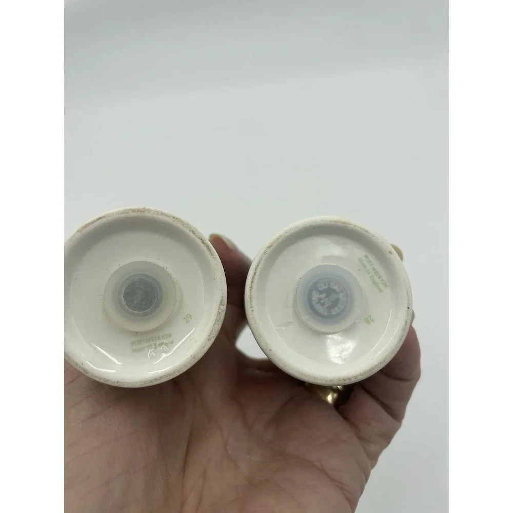 Portmeirion Pomona Porcelain Salt & Pepper Shaker Set 4
